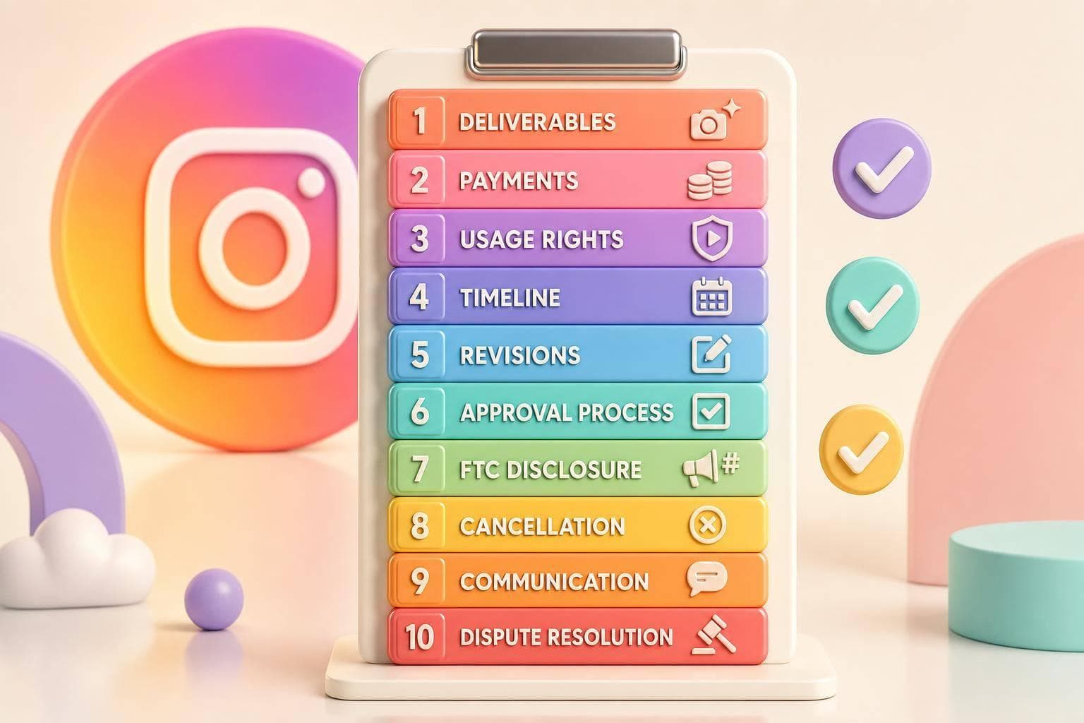Instagram Collab Contract Template: 10 Clauses