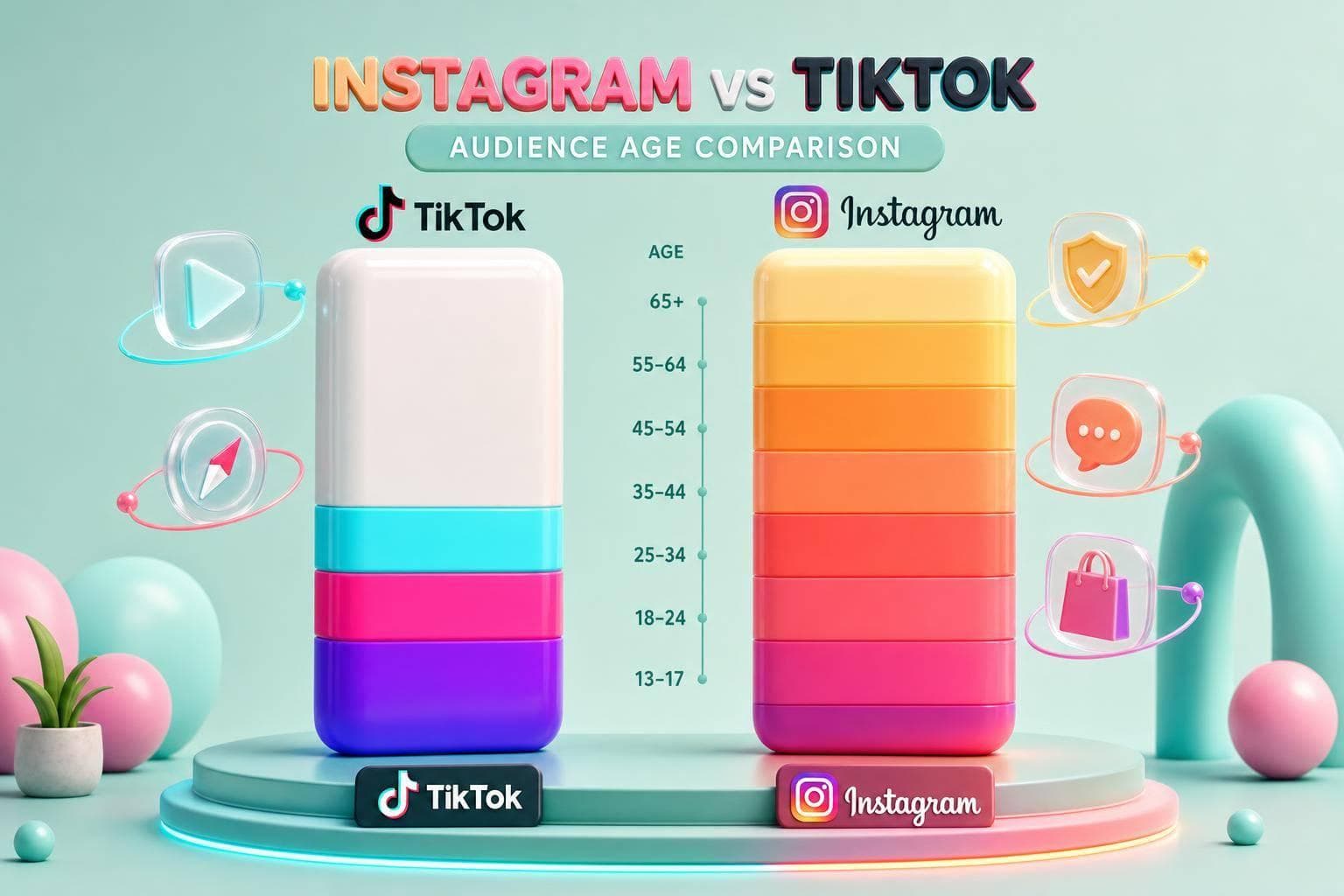 Instagram vs TikTok: Audience Age Comparison