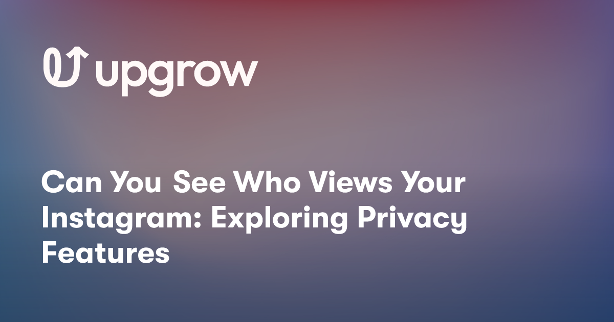 Can You See Who Views Your Instagram: Exploring Privacy Features