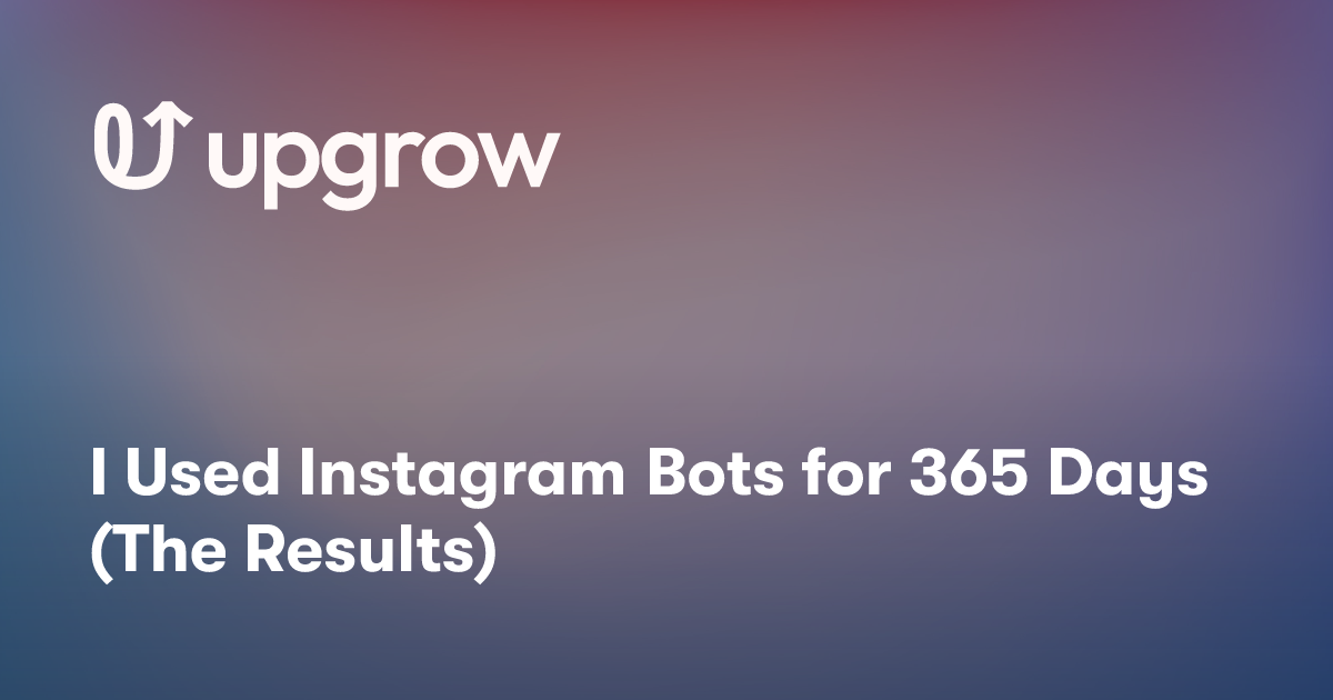 I Used Instagram Bots for 365 Days (The Results)