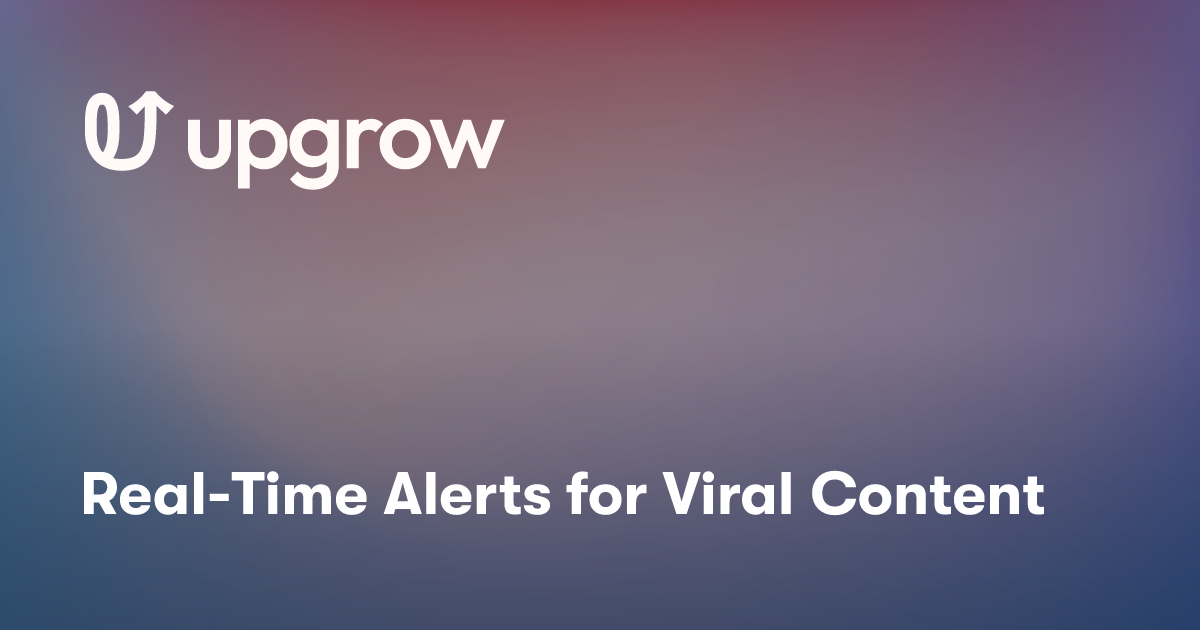 Real-Time Alerts for Viral Content